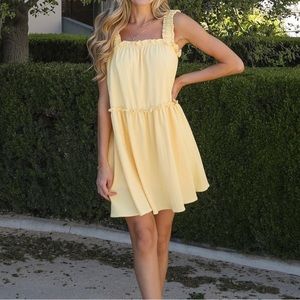 Yellow sun dress